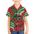 Mele Kalikimaka Hawaii Family Matching Puletasi and Hawaiian Shirt Mongoose Santa With Ohia Lehua