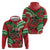 Mele Kalikimaka Hawaii Hoodie Mongoose Santa With Ohia Lehua