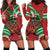 Mele Kalikimaka Hawaii Hoodie Dress Mongoose Santa With Ohia Lehua