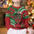 Mele Kalikimaka Hawaii Kid Ugly Christmas Sweater Mongoose Santa With Ohia Lehua