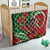 Mele Kalikimaka Hawaii Quilt Mongoose Santa With Ohia Lehua