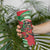 Mele Kalikimaka Hawaii Skinny Tumbler Mongoose Santa With Ohia Lehua