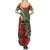 Mele Kalikimaka Hawaii Summer Maxi Dress Mongoose Santa With Ohia Lehua