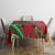 Mele Kalikimaka Hawaii Tablecloth Mongoose Santa With Ohia Lehua