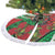 Mele Kalikimaka Hawaii Tree Skirt Mongoose Santa With Ohia Lehua