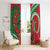 Mele Kalikimaka Hawaii Window Curtain Mongoose Santa With Ohia Lehua