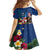 United States And Samoa Family Matching Short Sleeve Bodycon Dress and Hawaiian Shirt USA Flag Eagle Mix Samoan Coat Of Arms LT14 - Polynesian Pride
