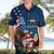 United States And Samoa Hawaiian Shirt USA Flag Eagle Mix Samoan Coat Of Arms LT14 - Polynesian Pride