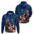 United States And Samoa Hoodie USA Flag Eagle Mix Samoan Coat Of Arms LT14 - Polynesian Pride