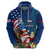 United States And Samoa Hoodie USA Flag Eagle Mix Samoan Coat Of Arms LT14 - Polynesian Pride