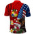 United States And Tonga Polo Shirt USA Flag Eagle Mix Tongan Coat Of Arms Ngatu Pattern LT14 - Polynesian Pride