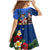 United States And Fiji Family Matching Mermaid Dress and Hawaiian Shirt USA Flag Eagle Mix Fijian Coat Of Arms Tapa Pattern LT14 - Polynesian Pride