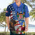 United States And Fiji Hawaiian Shirt USA Flag Eagle Mix Fijian Coat Of Arms Tapa Pattern LT14 - Polynesian Pride