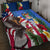 United States And Fiji Quilt Bed Set USA Flag Eagle Mix Fijian Coat Of Arms Tapa Pattern LT14 - Polynesian Pride