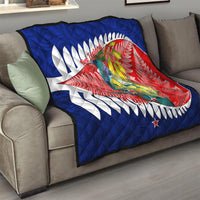 New Zealand Waitangi Day Quilt NZ Maori Tui Bird With Kowhai Flowers LT14 - Polynesian Pride
