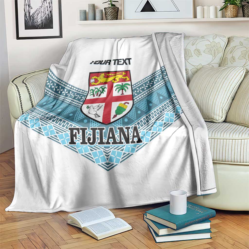 Custom Fiji Tapa Rugby 2025 Blanket Go Champions Fijiana