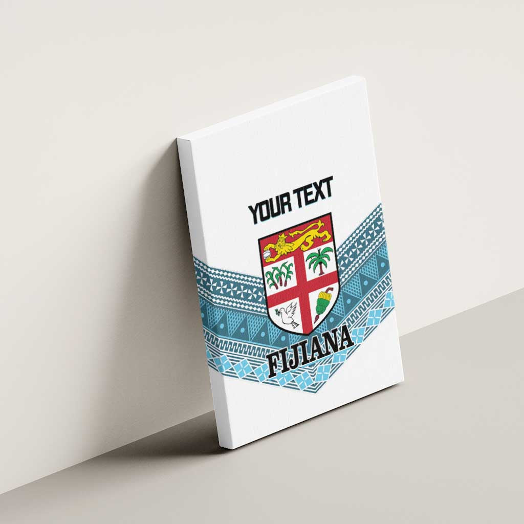 Custom Fiji Tapa Rugby 2025 Canvas Wall Art Go Champions Fijiana
