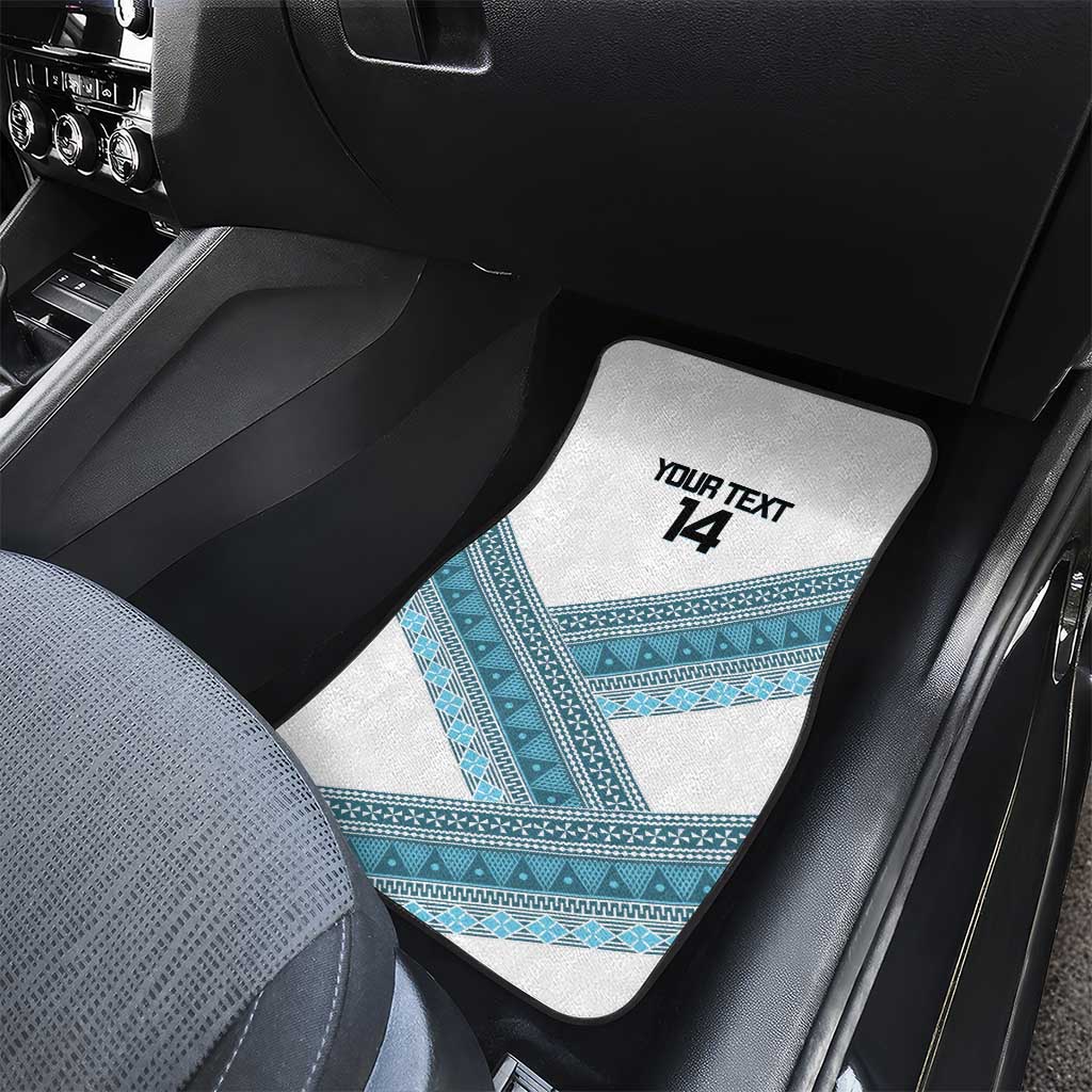 Custom Fiji Tapa Rugby 2025 Car Mats Go Champions Fijiana