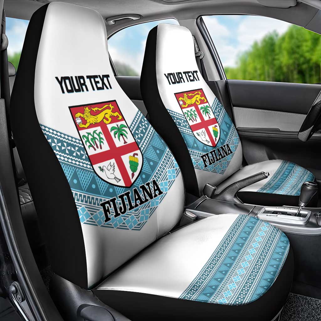 Custom Fiji Tapa Rugby 2025 Car Seat Cover Go Champions Fijiana