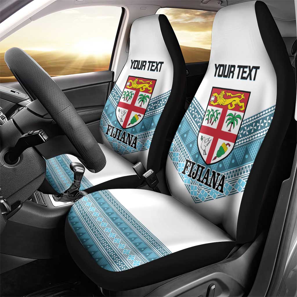 Custom Fiji Tapa Rugby 2025 Car Seat Cover Go Champions Fijiana
