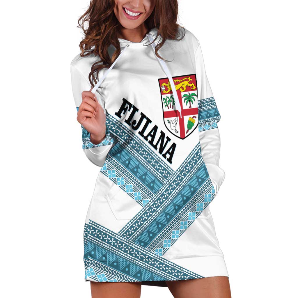 Custom Fiji Tapa Rugby 2025 Hoodie Dress Go Champions Fijiana