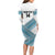 Custom Fiji Tapa Rugby 2025 Long Sleeve Bodycon Dress Go Champions Fijiana