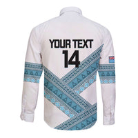 Custom Fiji Tapa Rugby 2025 Long Sleeve Button Shirt Go Champions Fijiana