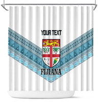 Custom Fiji Tapa Rugby 2025 Shower Curtain Go Champions Fijiana