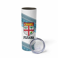 Custom Fiji Tapa Rugby 2025 Skinny Tumbler Go Champions Fijiana