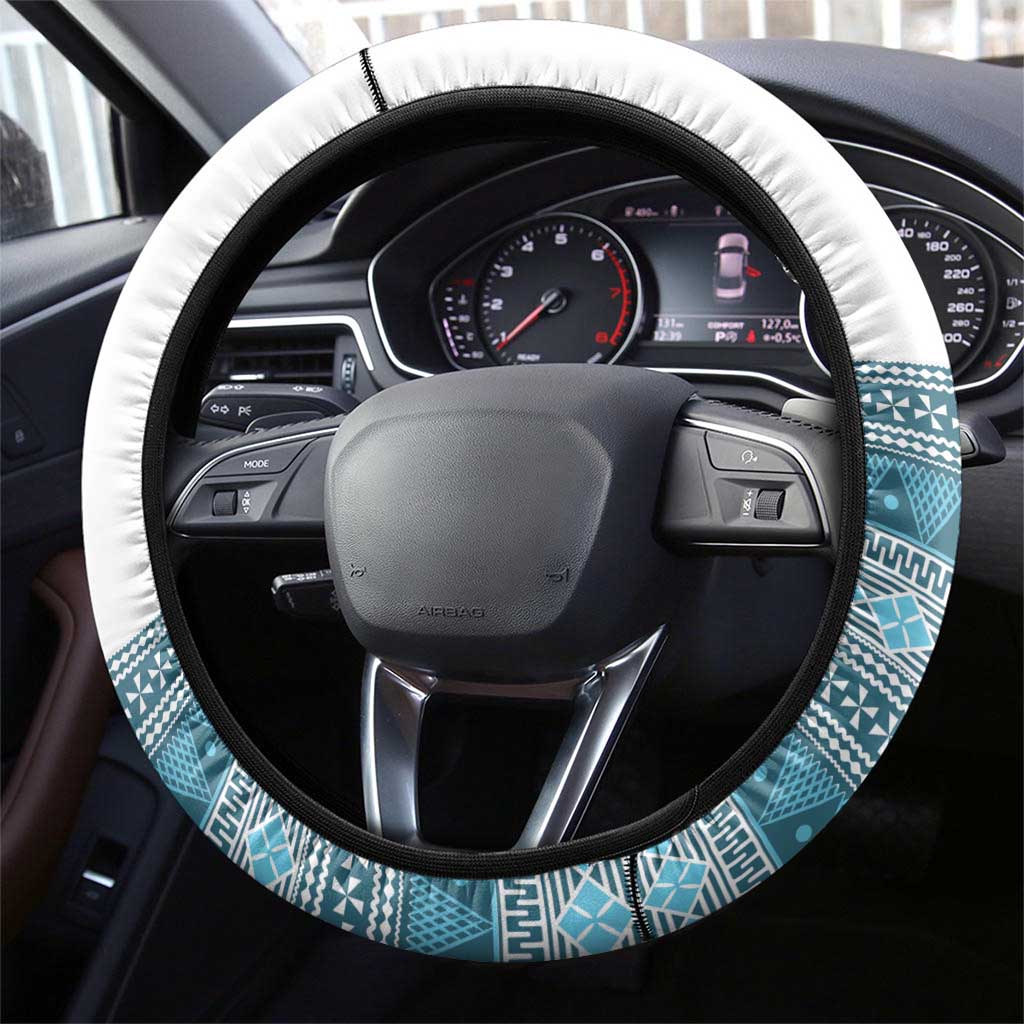 Fiji Tapa Rugby 2025 Steering Wheel Cover Go Champions Fijiana