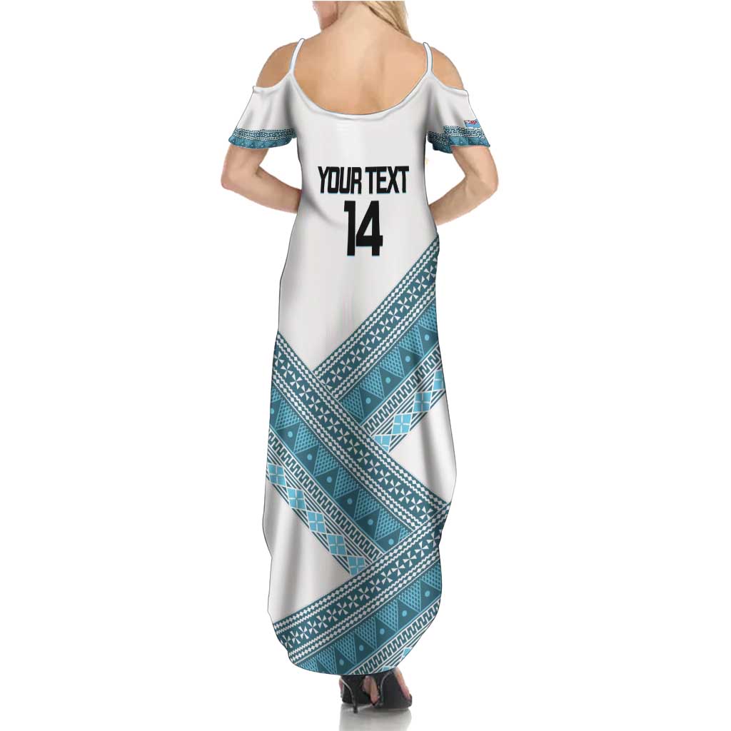 Custom Fiji Tapa Rugby 2025 Summer Maxi Dress Go Champions Fijiana