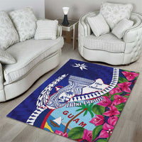 Biba Guam Liberation Day Area Rug Tano y Chamoru Latte Stone Blue