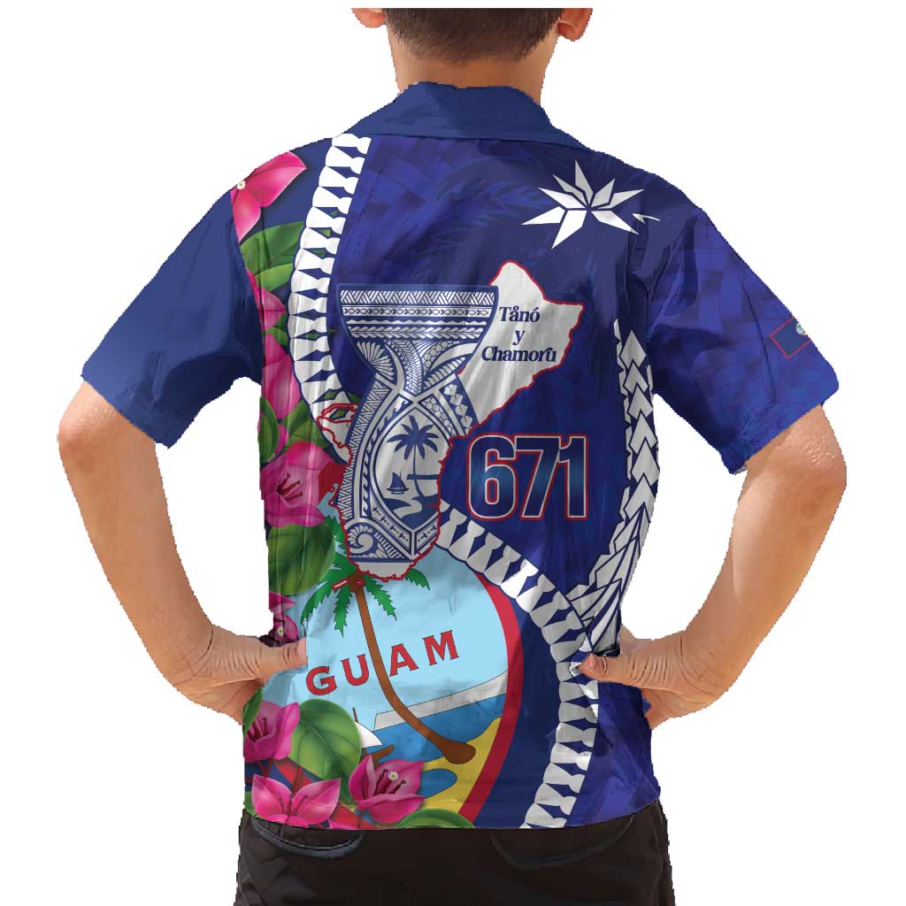 Biba Guam Liberation Day Family Matching Mermaid Dress and Hawaiian Shirt Tano y Chamoru Latte Stone Blue LT14 - Polynesian Pride