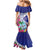 Biba Guam Liberation Day Family Matching Mermaid Dress and Hawaiian Shirt Tano y Chamoru Latte Stone Blue