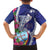 Biba Guam Liberation Day Family Matching Tank Maxi Dress and Hawaiian Shirt Tano y Chamoru Latte Stone Blue