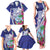 Biba Guam Liberation Day Family Matching Tank Maxi Dress and Hawaiian Shirt Tano y Chamoru Latte Stone Blue