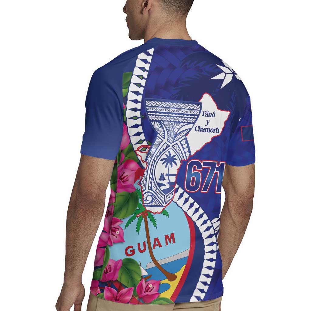 Biba Guam Liberation Day Rugby Jersey Tano y Chamoru Latte Stone Blue