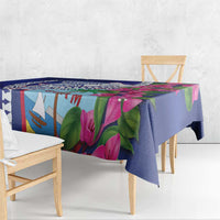 Biba Guam Liberation Day Tablecloth Tano y Chamoru Latte Stone Blue