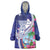 Biba Guam Liberation Day Wearable Blanket Hoodie Tano y Chamoru Latte Stone Blue