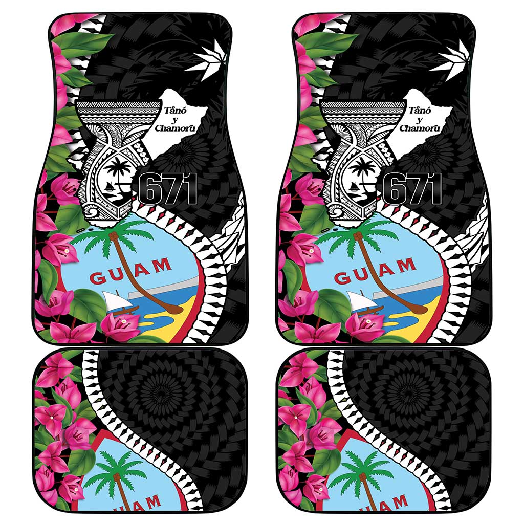 Biba Guam Liberation Day Car Mats Tano y Chamoru Latte Stone Black
