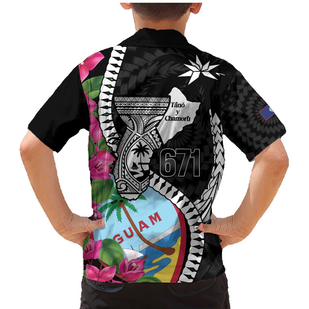 Biba Guam Liberation Day Family Matching Mermaid Dress and Hawaiian Shirt Tano y Chamoru Latte Stone Black LT14 - Polynesian Pride
