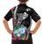 Biba Guam Liberation Day Family Matching Tank Maxi Dress and Hawaiian Shirt Tano y Chamoru Latte Stone Black