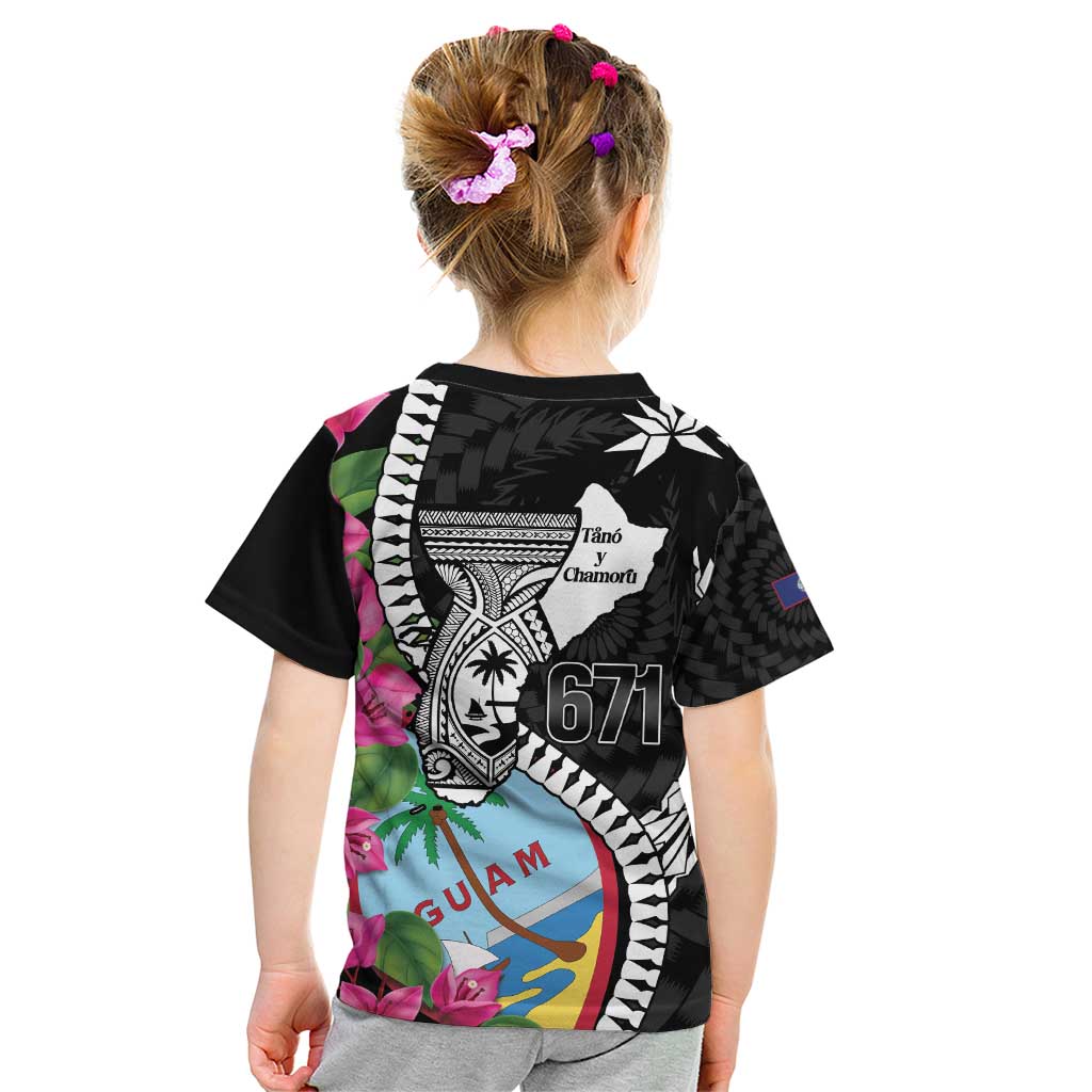 Biba Guam Liberation Day Kid T Shirt Tano y Chamoru Latte Stone Black