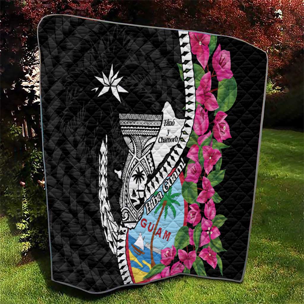 Biba Guam Liberation Day Quilt Tano y Chamoru Latte Stone Black