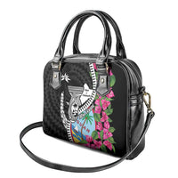 Biba Guam Liberation Day Shoulder Handbag Tano y Chamoru Latte Stone Black