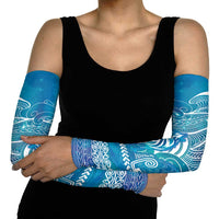 Kuri Dog Waka New Zealand Matariki Arm Sleeves Ocean Sharks Maori Tattoo LT14 - Polynesian Pride
