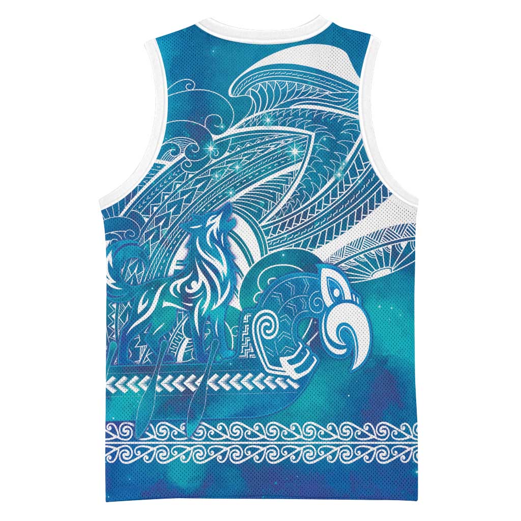 Kuri Dog Waka New Zealand Matariki Basketball Jersey Ocean Sharks Maori Tattoo LT14 - Polynesian Pride