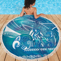 Kuri Dog Waka New Zealand Matariki Beach Blanket Ocean Sharks Maori Tattoo