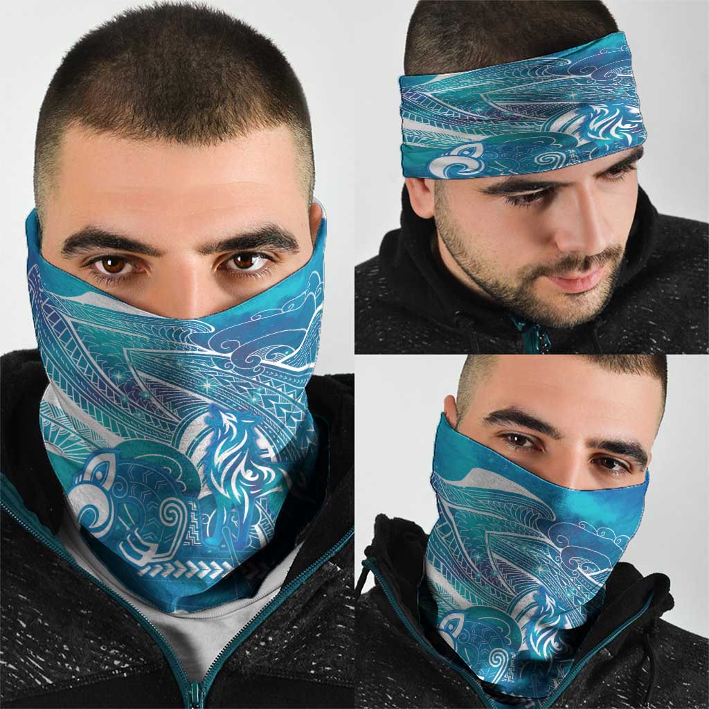 Kuri Dog Waka New Zealand Matariki Neck Gaiter Ocean Sharks Maori Tattoo LT14 - Polynesian Pride