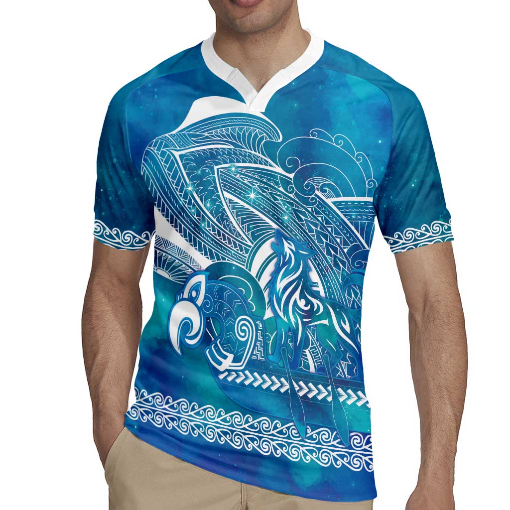 Kuri Dog Waka New Zealand Matariki Rugby Jersey Ocean Sharks Maori Tattoo LT14 - Polynesian Pride